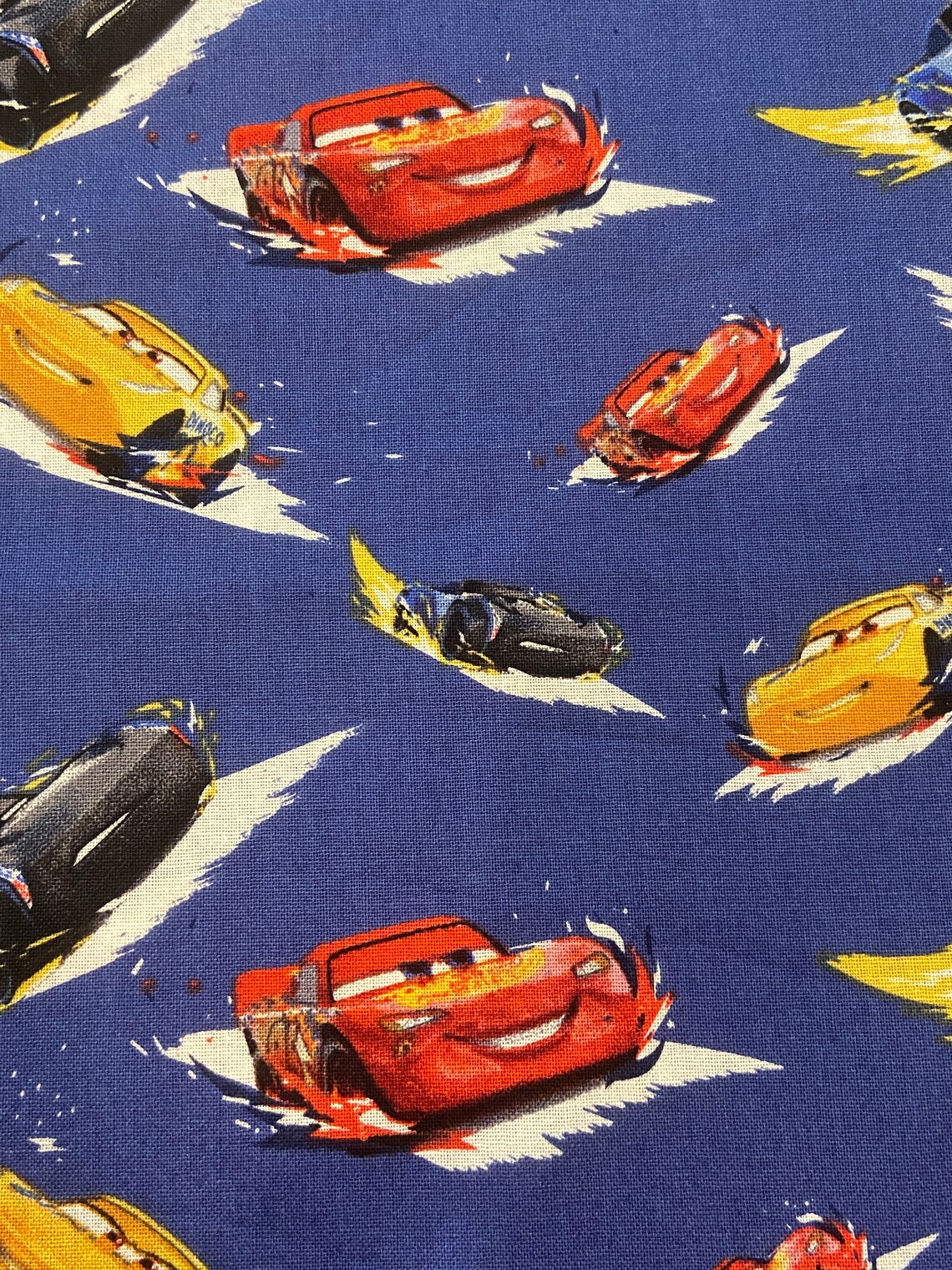 Cars Fabric Lightning Mcqueen Fabric 100 Cotton Quilting Etsy