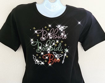 Bippity Boppity Boo shirt, Boo Shirt,  Rhinestone shirt, MNSSHP Shirt. Misses S, M, L, XL,Plus size 1x, 2X, 3X