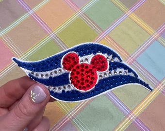 Disney  Patch | Disney Cruise Patch | Crystal Patch | Patch nylon bag | Disney Appliqué | Patches for Jean Jackets | ONE PATCH | Glue On