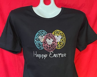 Disney EasterShirt,  Mickey Easter Shirt, Bling Shirt,  Mickey Mouse Easter, SHORT  or LONG Sleeve Misses S, M, L, XL, Plus size 1x, 2X, 3X