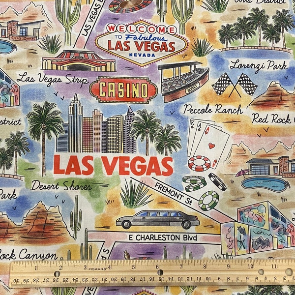 Las Vegas Fabric Etsy