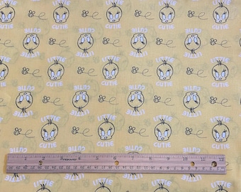 Tela de Piolín, Pájaro Piolín, Pequeño Monada, 100% algodón, Fat Quarter 18" x 22", Resto 36" x 10", ** LIQUIDACIÓN**