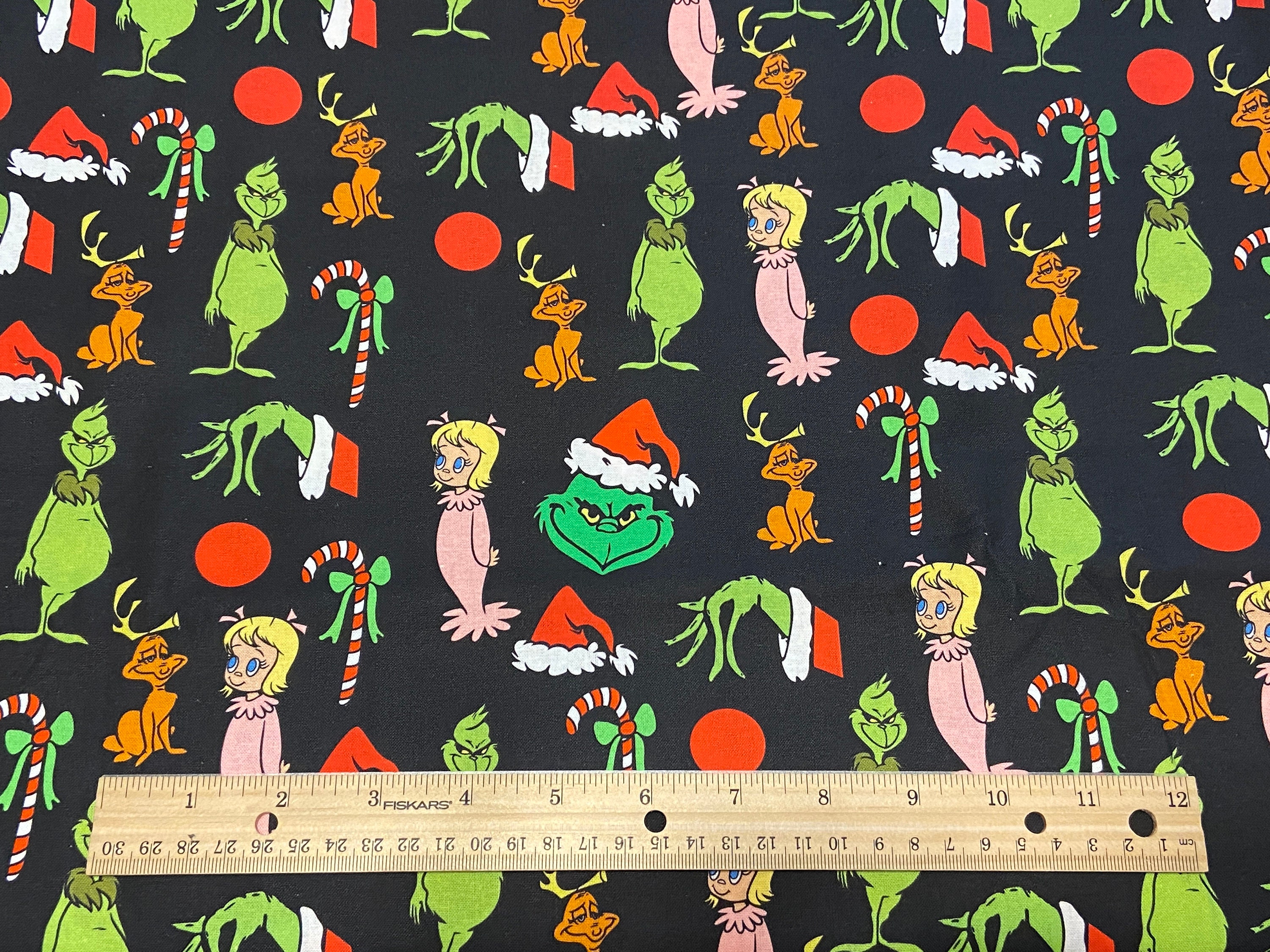 The Grinch Grinch Fabric Cindy Lou Who Fabric Christmas Etsy
