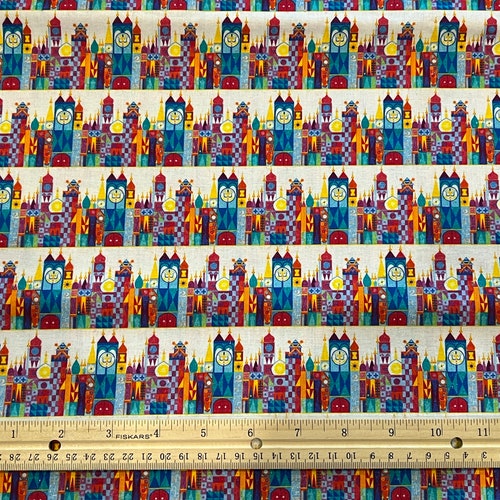 Disney Fabric, Its a Small World Fabric, Fat Quarter Fabric, 100% cotton, Quilting Cotton