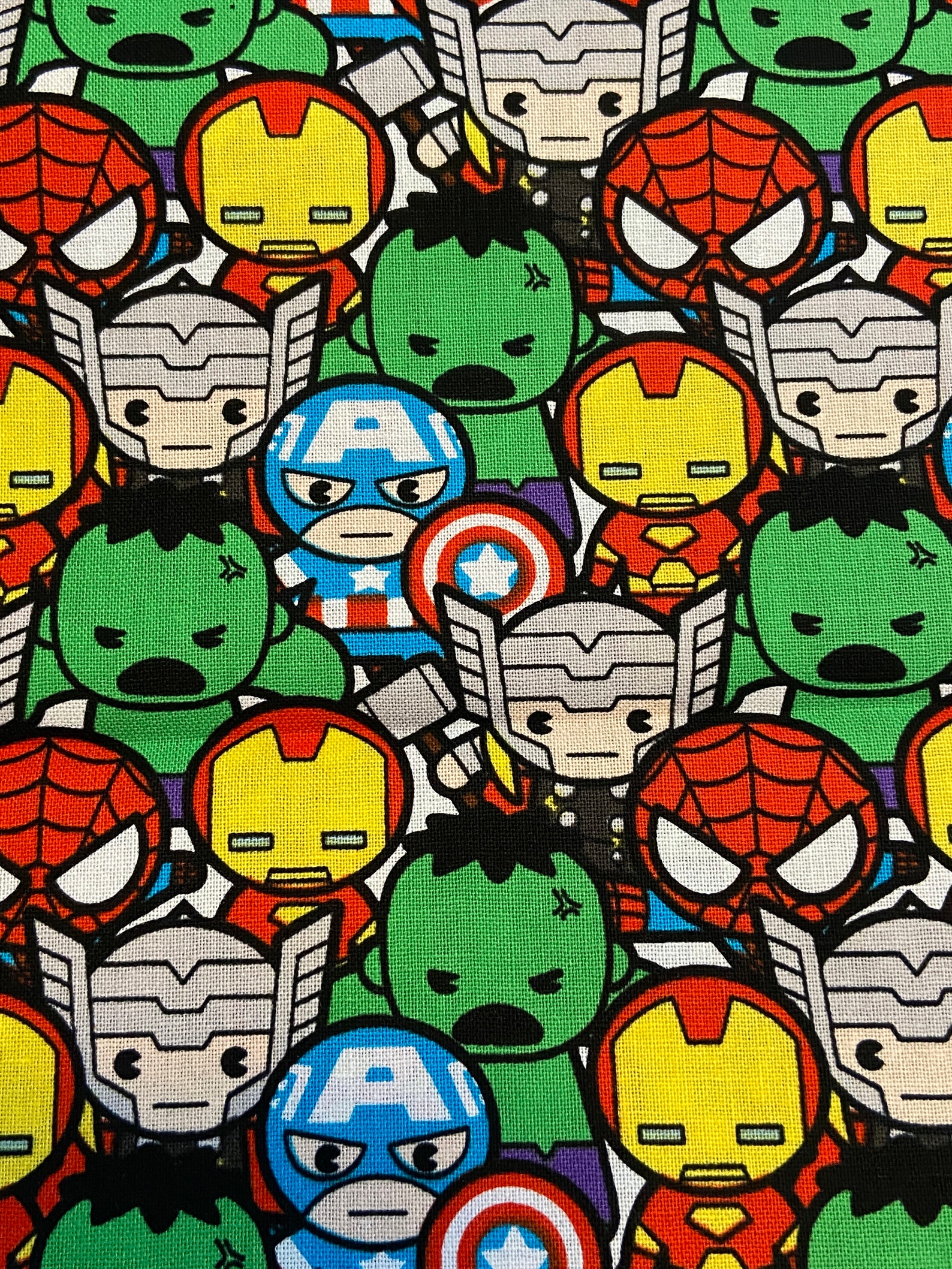 Marvel Fabric Marvel Avenger Baby Kawaii Cotton Fabric Fat - Etsy