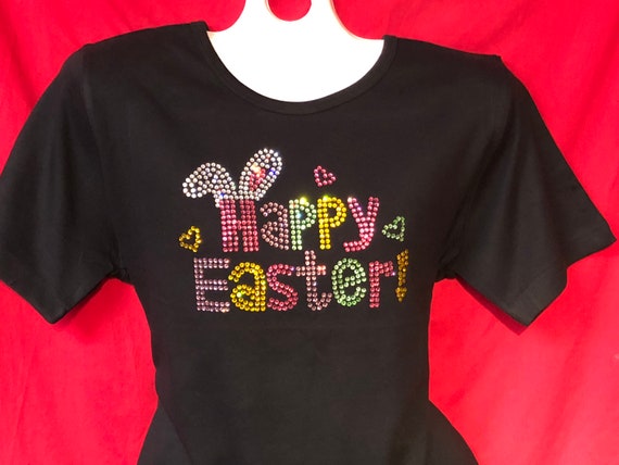 Happy Easter Bling Tee Happy Easter Bling Tee