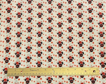 Minnie Fabric, Minnie Santa hat Fabric,  Fat Quarter Fabric, Mickey Fabric, Cotton/Poly Blend