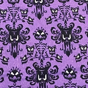 Haunted Mansion Fabric, Haunted Mansion Wallpaper, Sold in Fat Quarter 18 x 22 and Remnant 36 x 10, Yard 36 x 44,100% cotton image 2