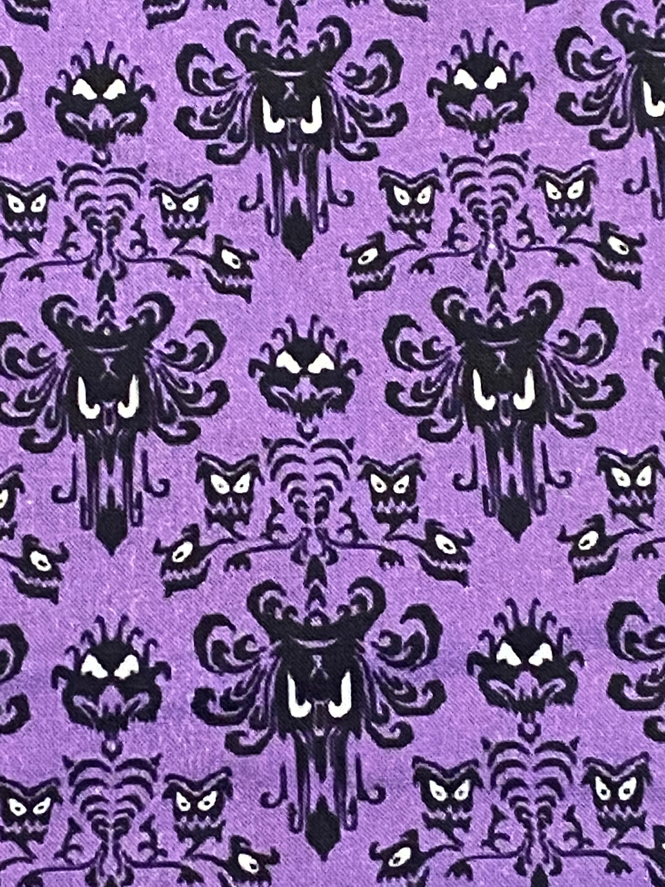14 Yard Increments Disney Haunted Mansion Purple Wallpaper Fun Poly