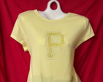 Camiseta Bedazzled Pirates con diamantes de imitación, Camiseta de los Pittsburgh Pirates, OFERTA - Camiseta No Boundaries JUNIOR