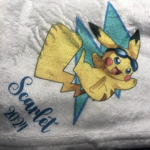 Personalized fleece blanket