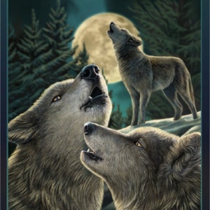 Cartel de 12x18 Aullidos de Lobos