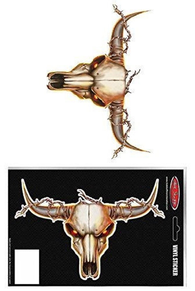 Bull Skull Auto Sticker - Etsy