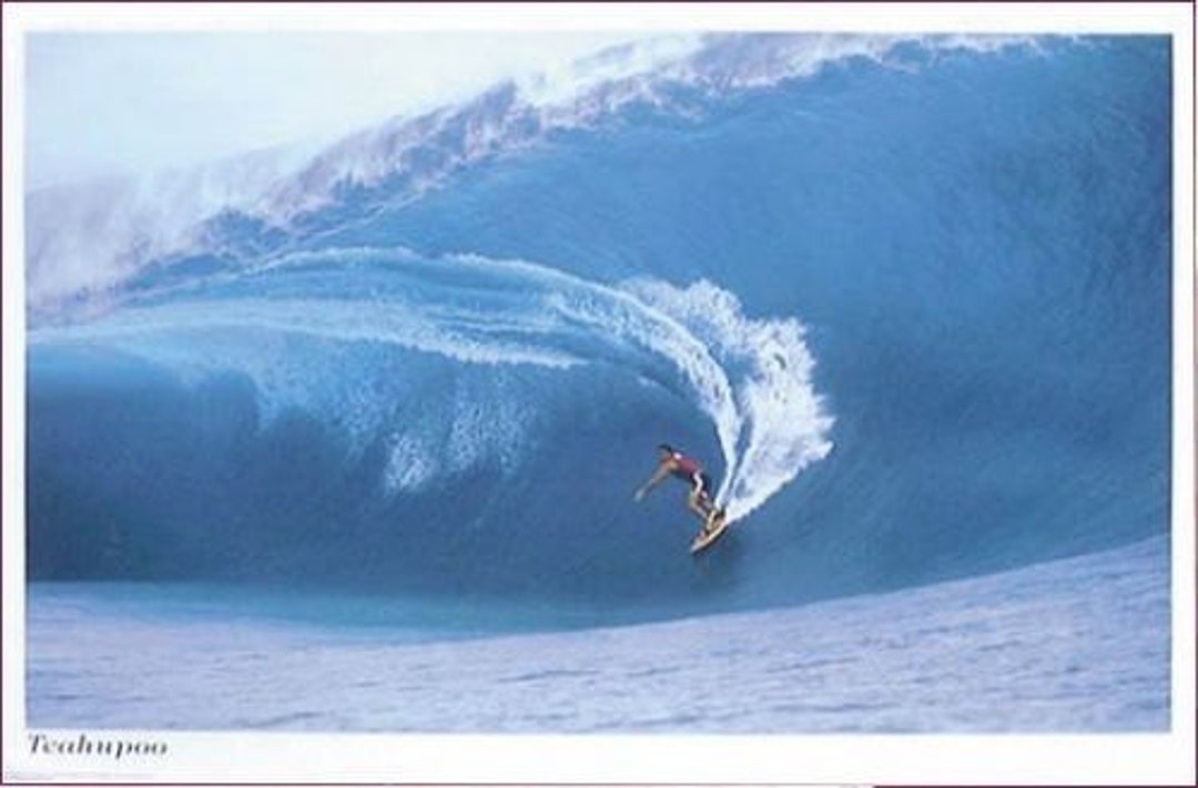 Teahupoo Surf Poster Amazing Hawaii Surfing Waves Rare Hot New