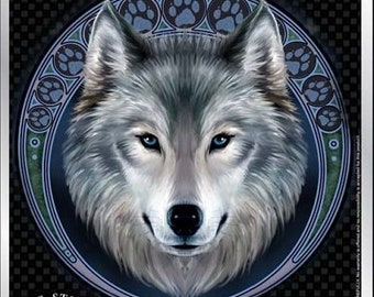 Anne Stokes Wolf Auto Sticker