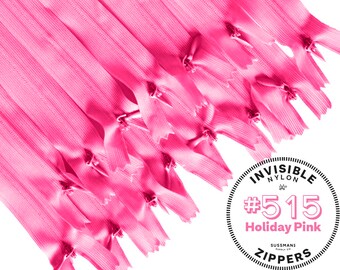 Unsichtbare Reißverschlüsse - #515 Urlaub Pink - 8" 10" 12 "14" 16 "18" 20 "22" 25 "(10 Stück)