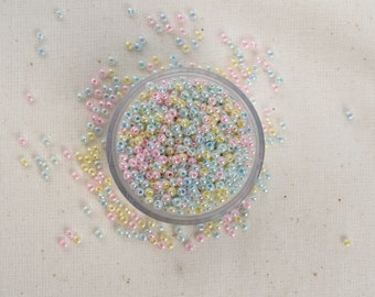 23g Preciosa Czech Rocaille Glass Seed Beads - Pastel Pearl Mix- 11/0 (2.1mm) (CZ11-40000)