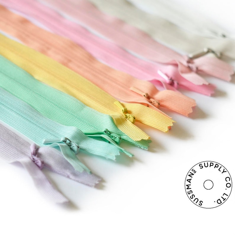 Invisible Zippers - 84 Colors to Choose From!! - 8" 10" 14" 18" 22" 25" (1pc) bild 3