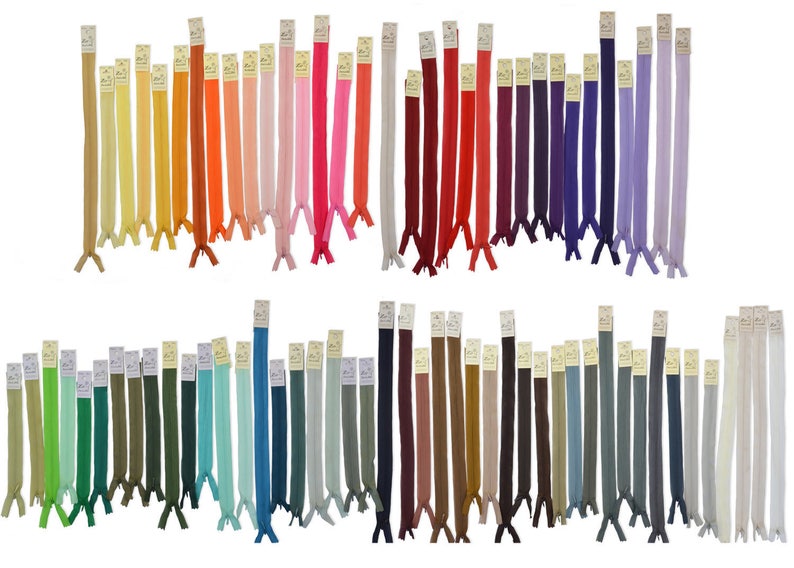 Invisible Zippers - 84 Colors to Choose From!! - 8" 10" 14" 18" 22" 25" (1pc) bild 4