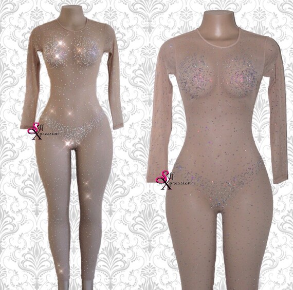 rhinestone catsuit