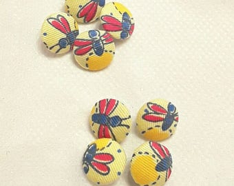 Fabric covered buttons naj-oleari 80 years