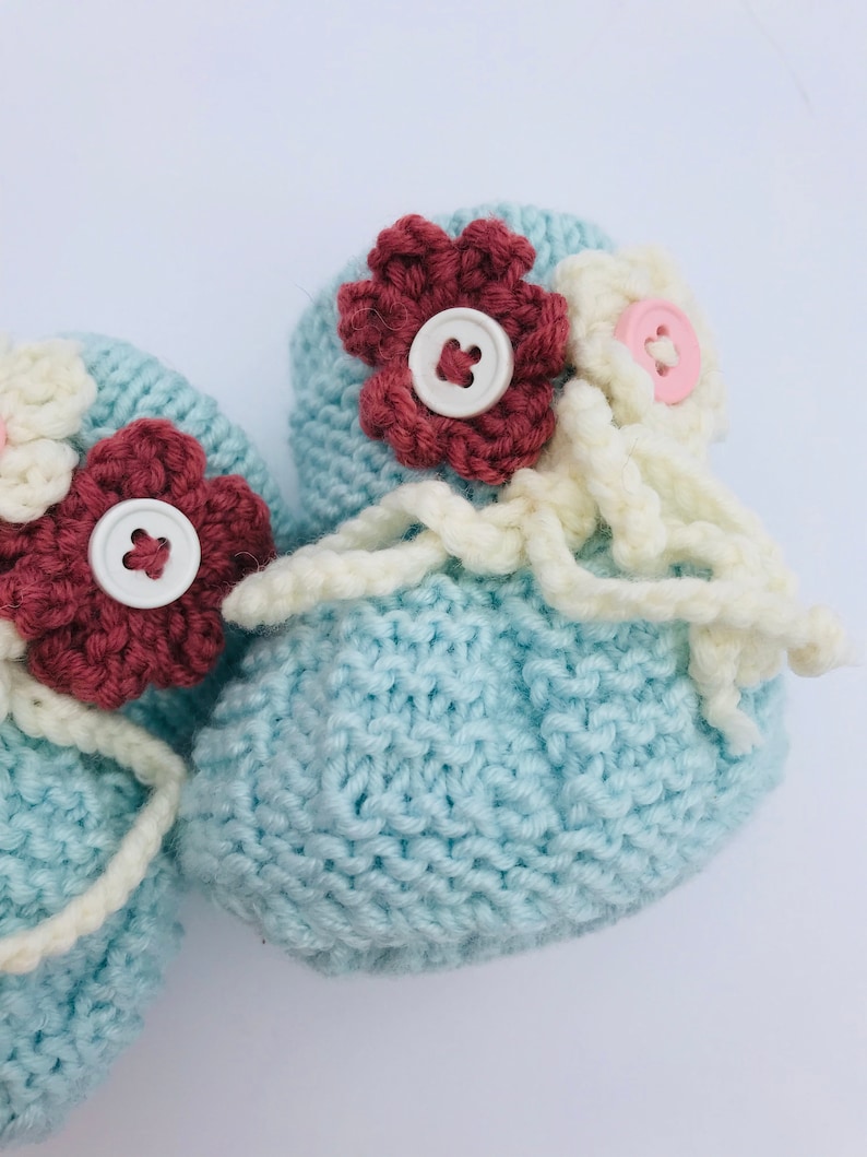 Baby Girl HatBootiesBeanie /& Shoes SetBaby GiftPhoto PropBaby Shower PresentFlower Embellished