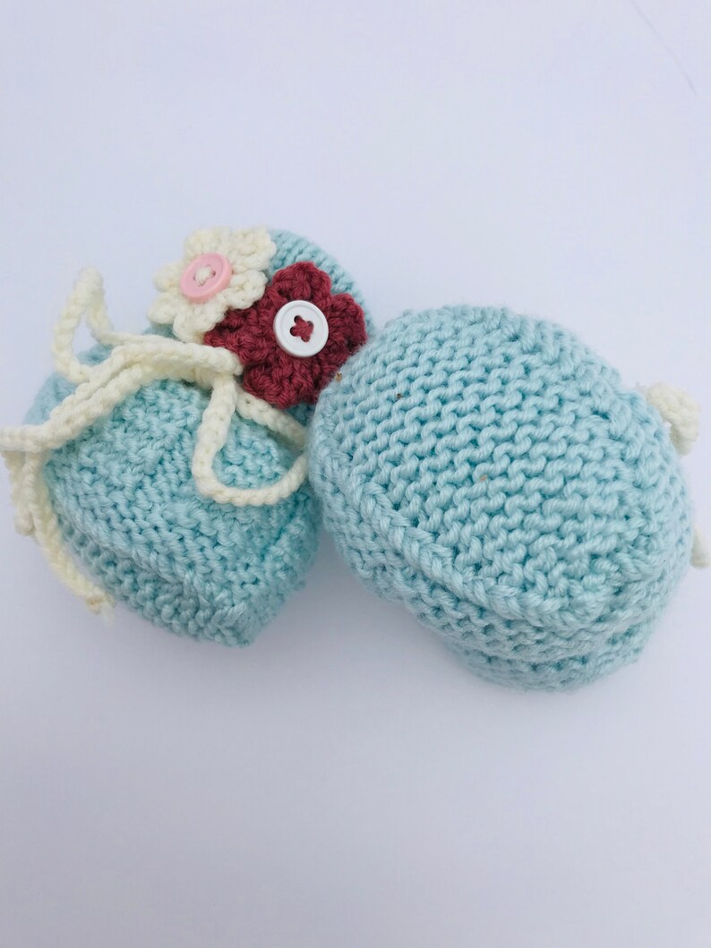 Baby Girl HatBootiesBeanie /& Shoes SetBaby GiftPhoto PropBaby Shower PresentFlower Embellished
