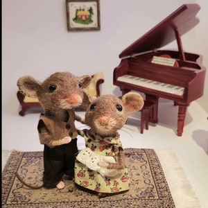 Needle Felted Mice | Single Mouse | Made to order | Unique felt gifts | Cute Felt Animals | Handmade | Felt Mouse