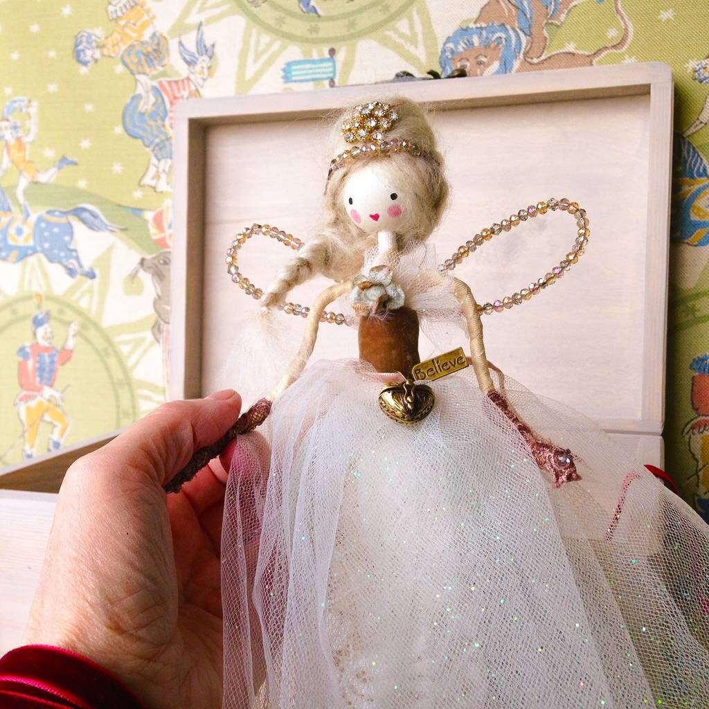 Hand Crafted Christmas Fairy Tree topper Fairy Tooth Fairy Etsy