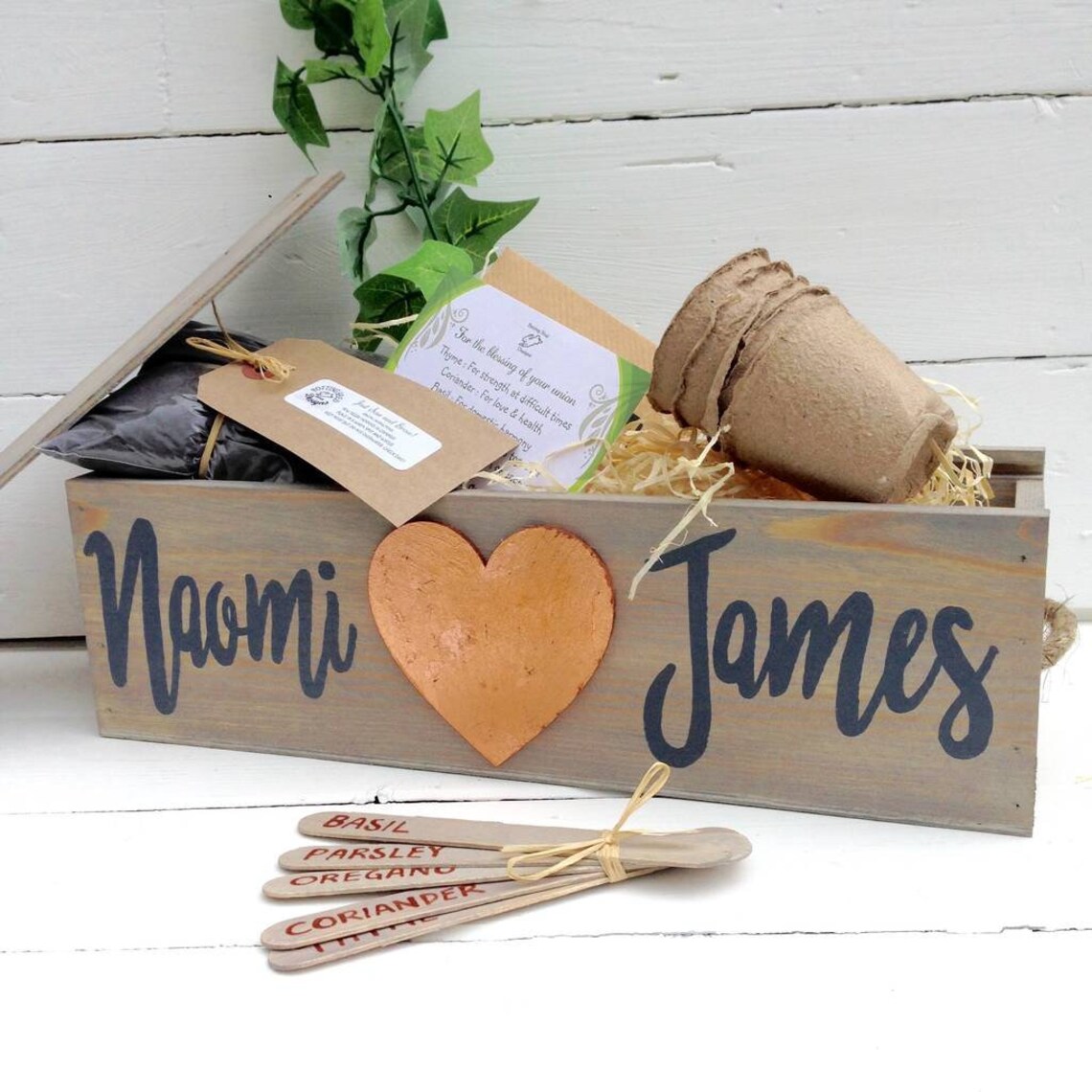 Personalised Copper Wedding Anniversary/Engagement Gift Etsy