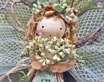 Personalised Unique Gift Idea, Hand Crafted Nature Inspired Woodland/Forest Fairy,