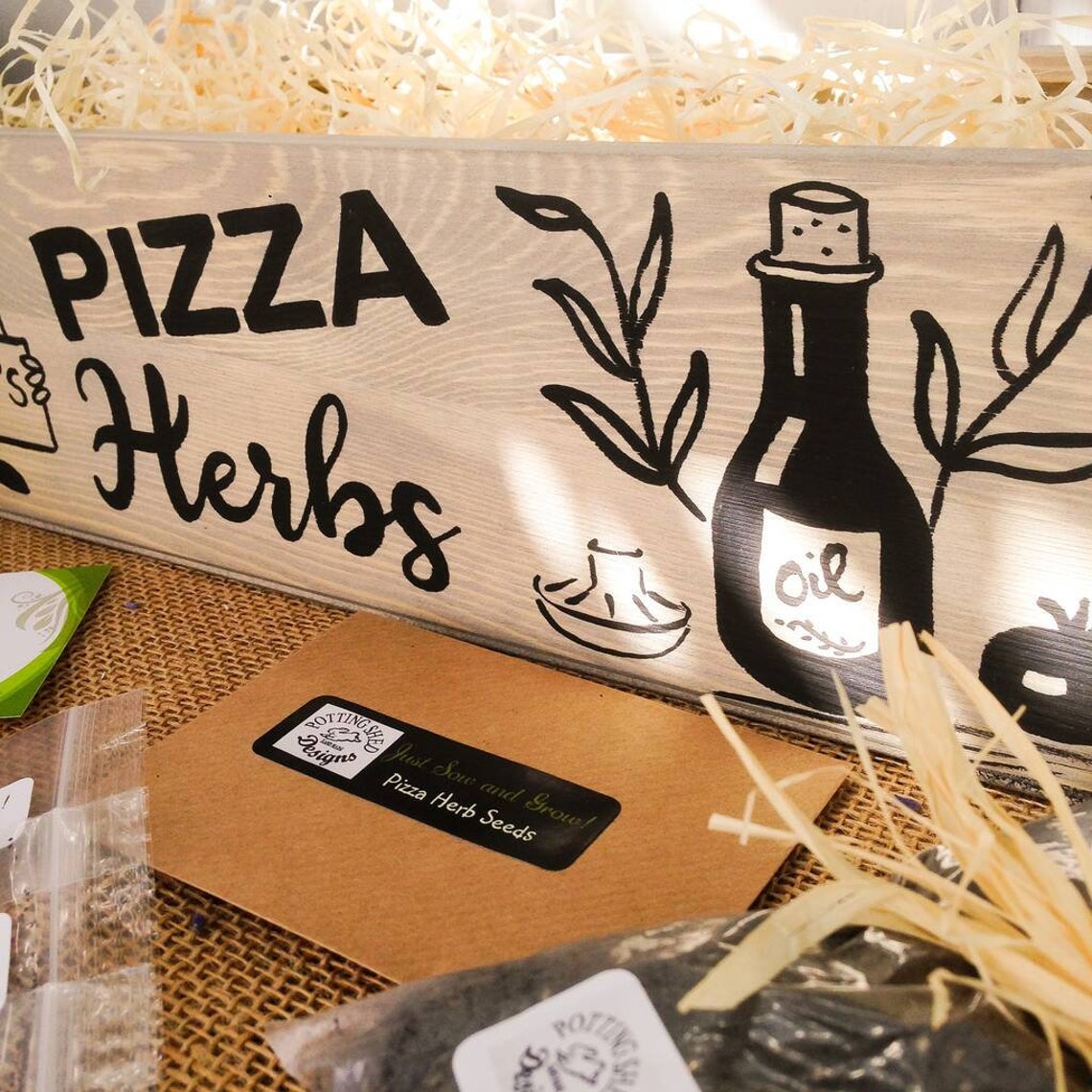 Personalised Pizza Herb Garden Kit Etsy