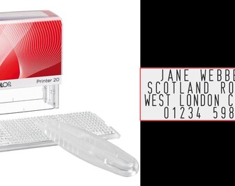 DIY Self-Inking Text Stamp Colop Printer 20/30/40 SET Do It Yourself