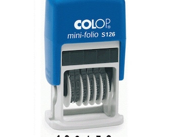 Number Stamp - Colop S126 - Six Digits - Self Inking Stamp