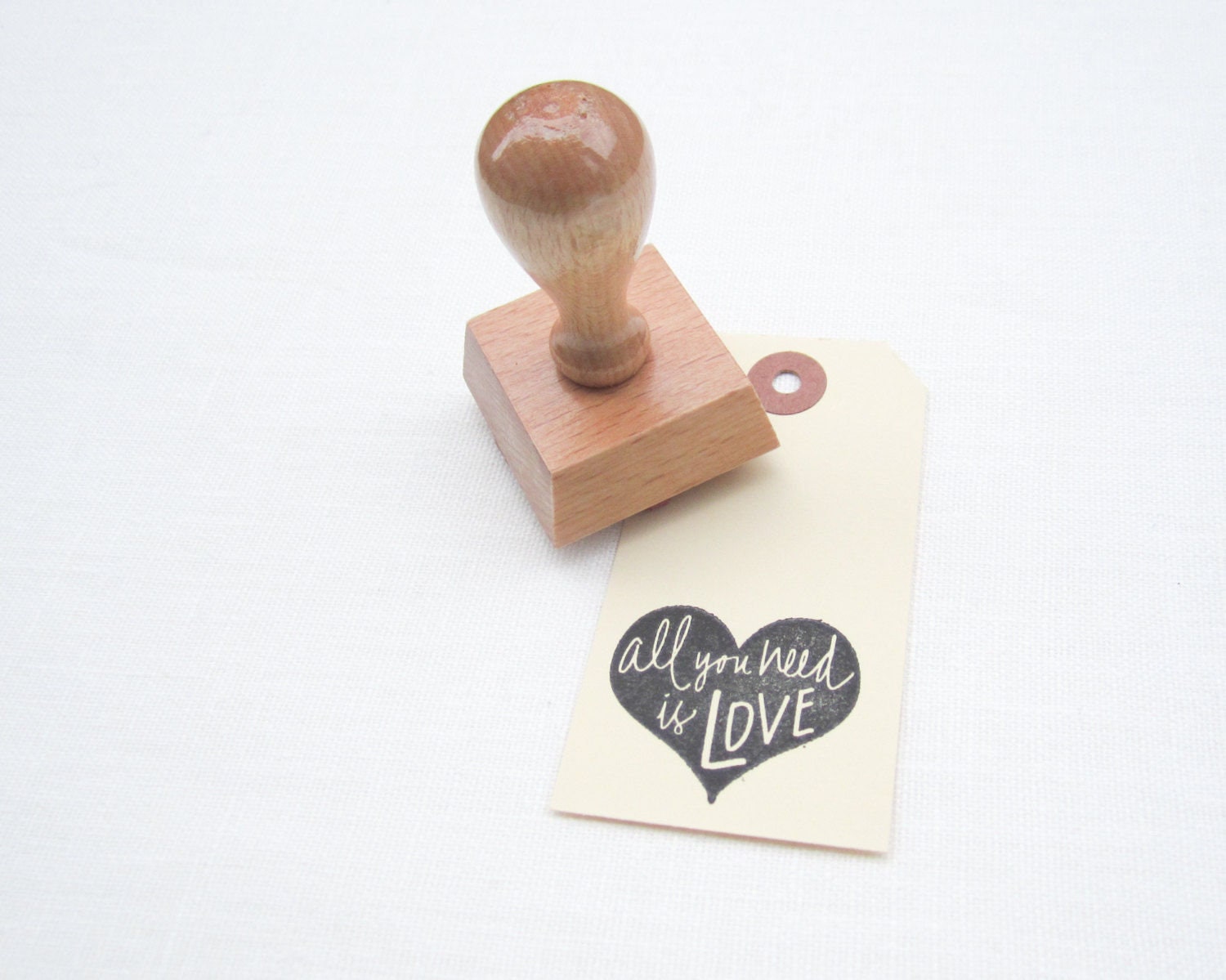 Wooden Stamp Personalized Various Sizes With Ink Pad Etsy