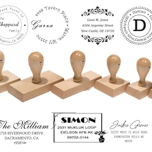 Timbro in legno - Personalizzato - Varie dimensioni - Include tampone d'inchiostro