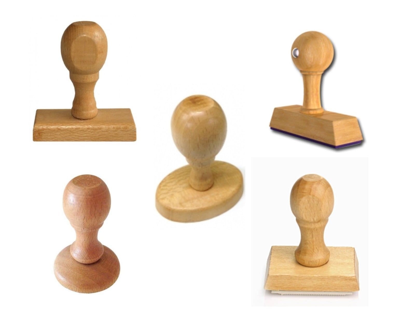 Wooden Stamp Personalized Various Sizes With Ink Pad Etsy