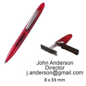 Penstempel - Colop Stamp Writer - Aangepaste zelfinktende rubberen stempel - 8 x 33 mm