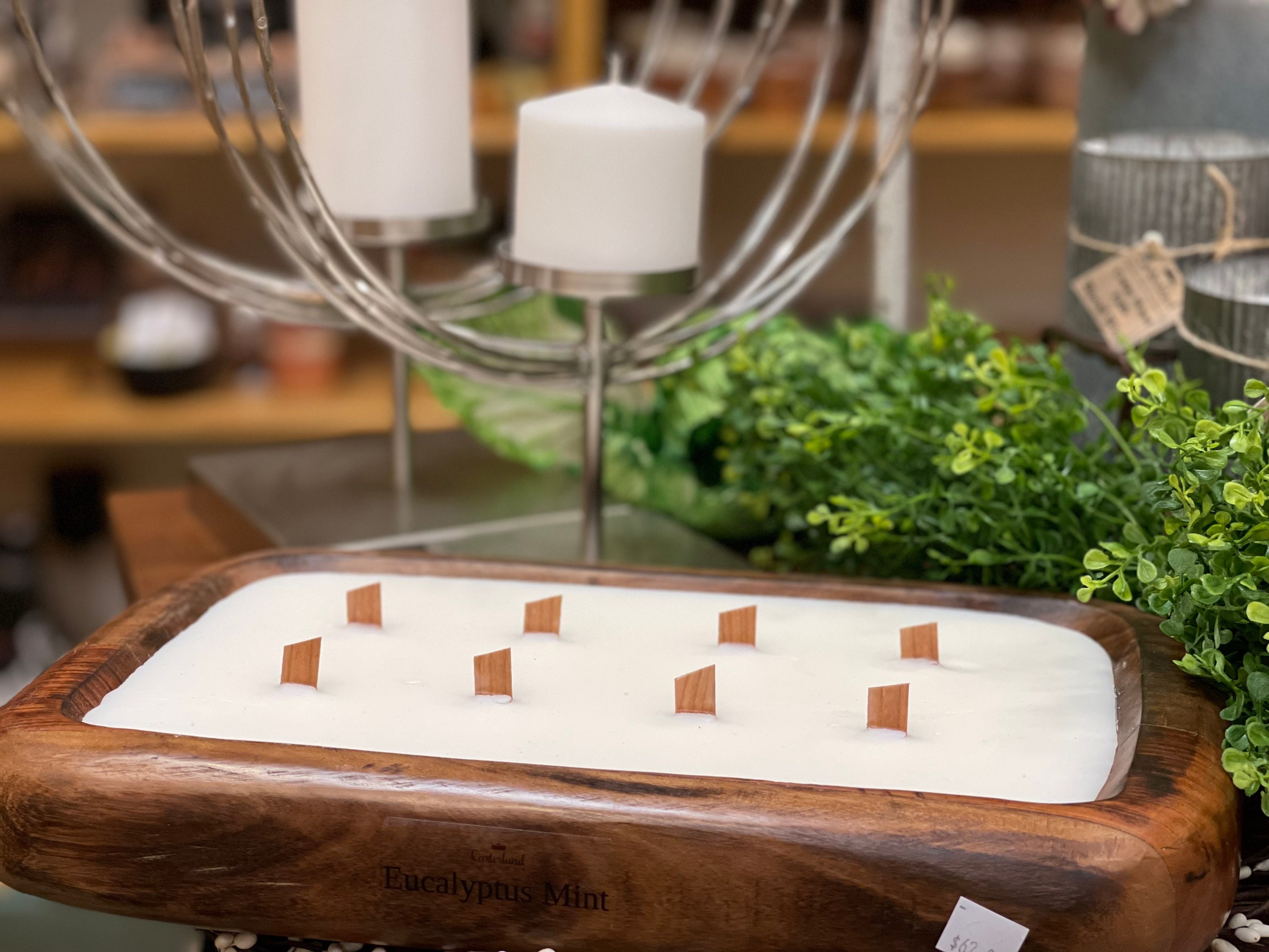 Dough Bowl Wood Wick Huge Soy Candle Highly Fragrant Large 8 Etsy