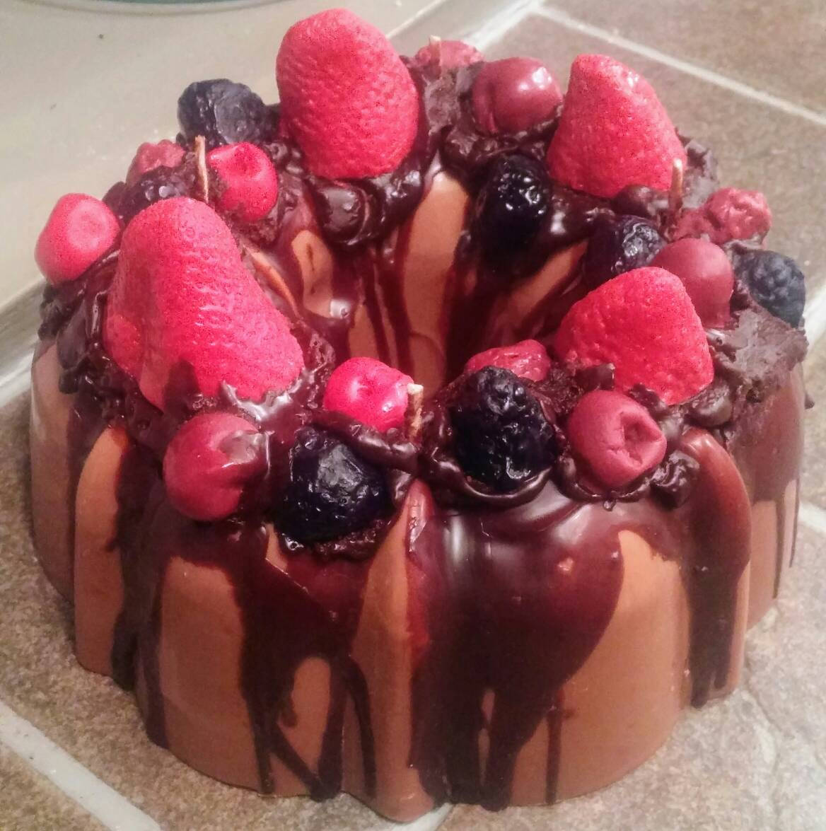 Huge Realistic Bundt Cake Candle 4 Wick Bakery Dessert 12 Etsy