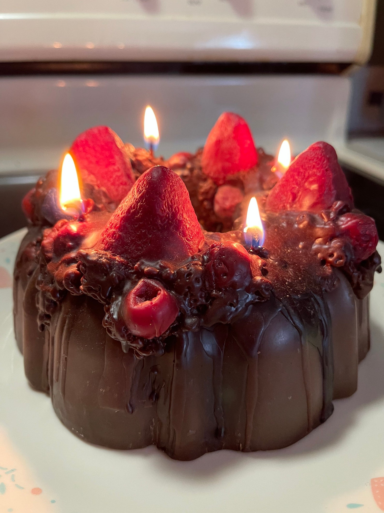 Huge Realistic Bundt Cake Scented Candle 4 Wick Bakery Dessert Etsy