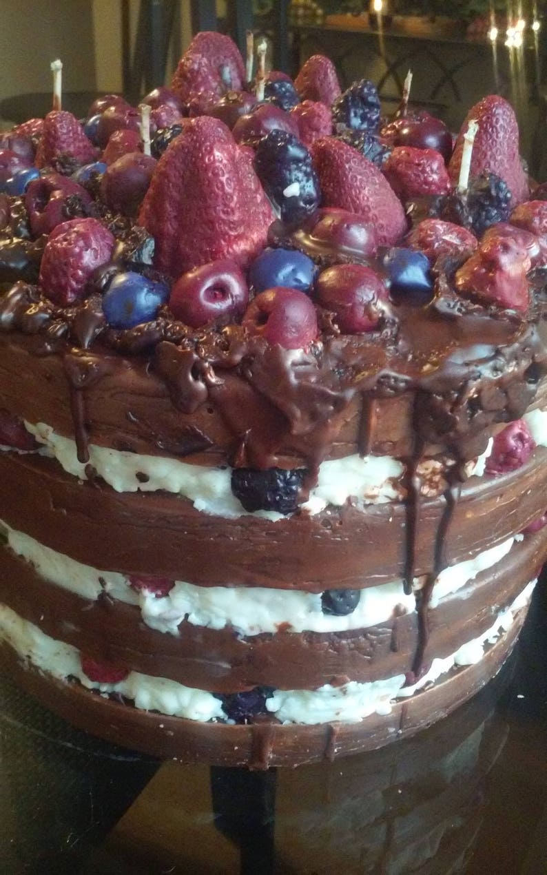 Layered Frosted Cake Candle Highly Scented HUGE 12 pounds 6 Etsy