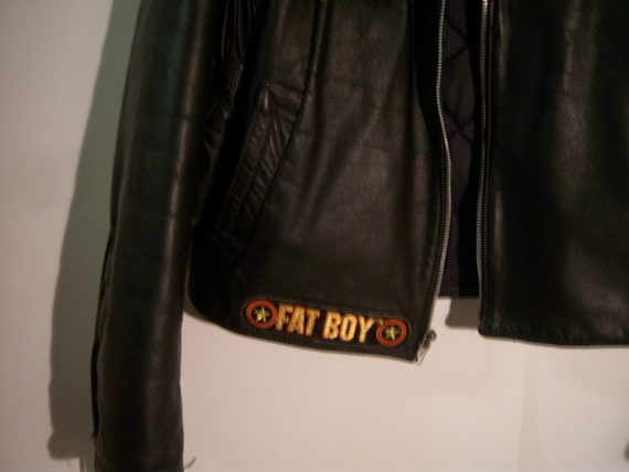 Vintage TRD Black Leather Jacket, Harley Davidson… - image 2