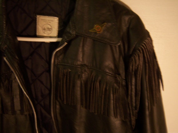 Vintage TRD Black Leather Jacket, Harley Davidson… - image 3