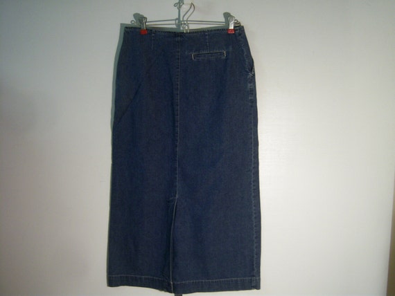 long denim skirts old navy