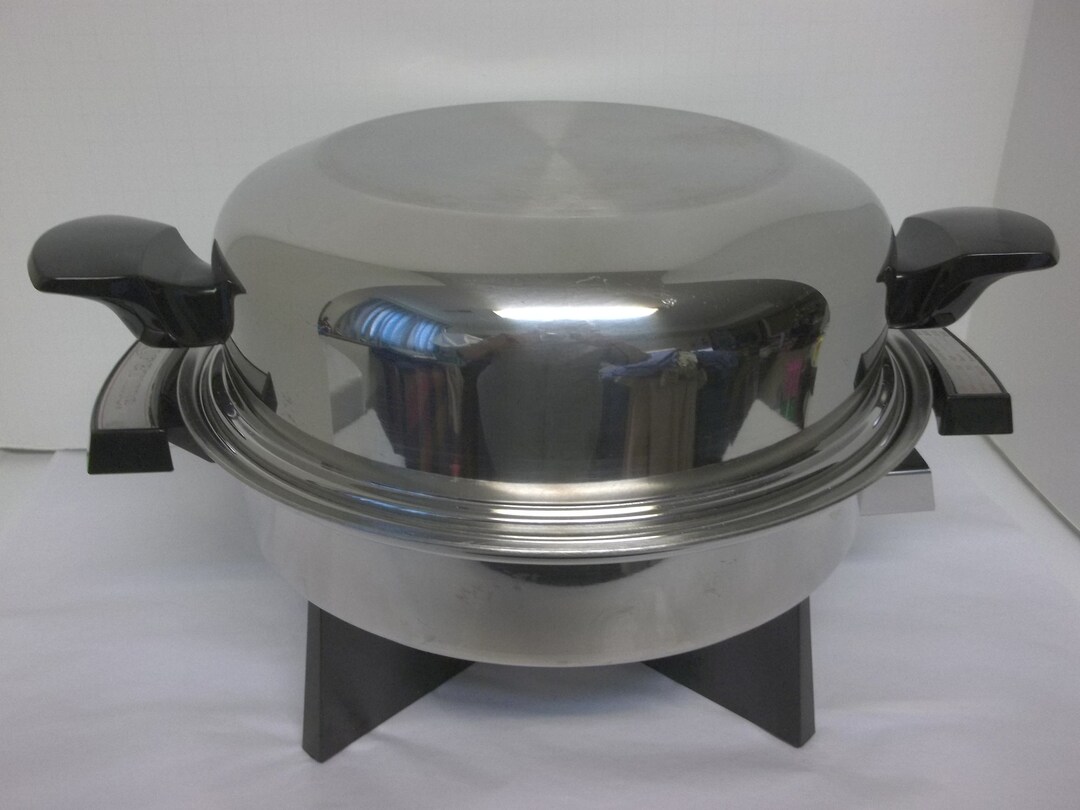 Vintage Lifetime Electric Skillet Stainless Steel Liquid Etsy