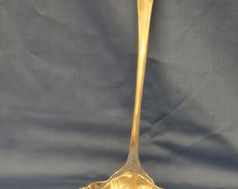 Silverplate Large Ladle 12.5" Long Marked Italy