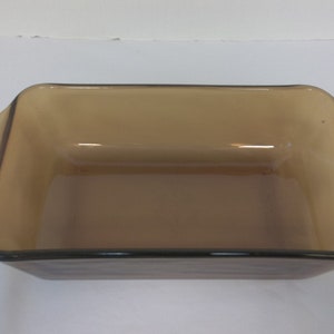 Vintage Anchor Hocking, Fire King, Amber Loaf Pan, Made In USA, 1 Quart, 5&quot; x 9&#39; x2.5&quot;,Tiny Flea Bite, Top Rim, See Pic, Made In USA
