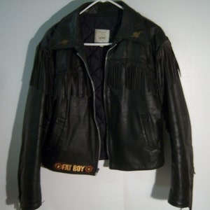 Harley Davidson vintage leather handle bar bag, black, distressed. vntg.