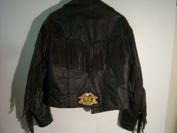 Vintage TRD Black Leather Jacket, Harley Davidson… - image 5